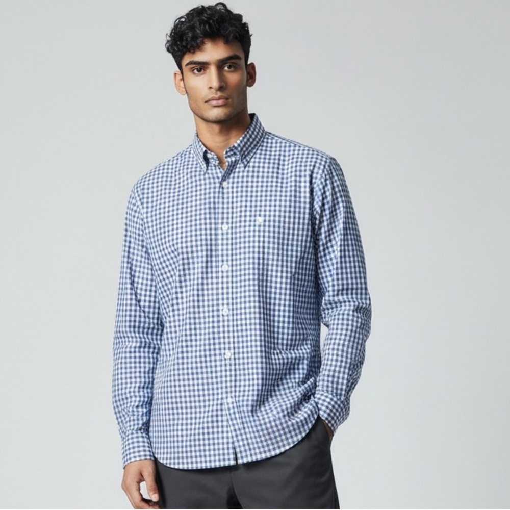 Ralph Lauren men’s “Blake” cotton button down dress shirt. Worn once large.